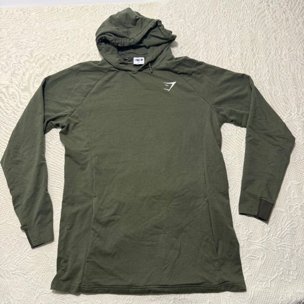 Gymshark Critical Pullover Hoodie Khaki Green Size M